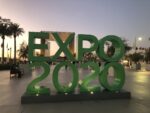 Dubai Expo, scritta EXPO 2020, foto Giorgia Basili