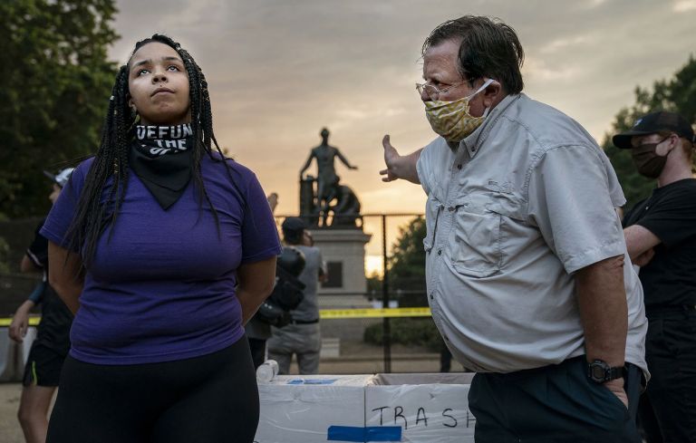 Emancipation Memorial Debate © Evelyn Hockstein, United States, for The Washington Post