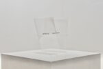 Ermanno Cristini, Breathe (Olivia Op. 37 n.11), 2020, timbro in gomma su cornice fotografica in plexiglass, due elementi, 13x18 cm