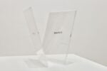 Ermanno Cristini, Breathe (Olivia Op. 37 n.11), 2020, timbro in gomma su cornice fotografica in plexiglass, due elementi, 13x18 cm
