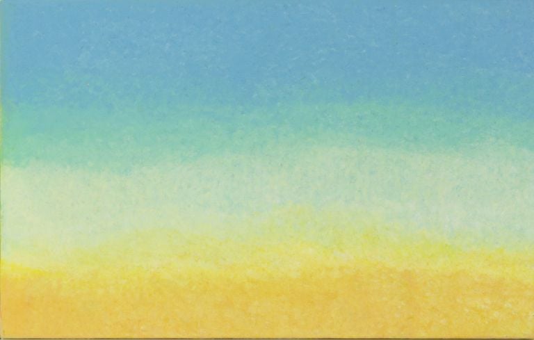 Federico Severino, Atmosfere, pastello ad olio su tela, cm 20,4x31,1, 2021