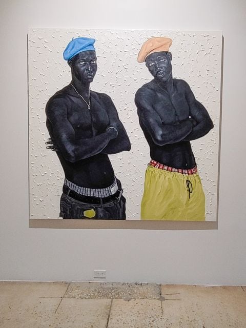  Uno dei lavori della serie di Otis Kwame Kye Quaicoe dedicata ai gemelli, parte della mostra al Rubell Museum. Photo: Maurita Cardone