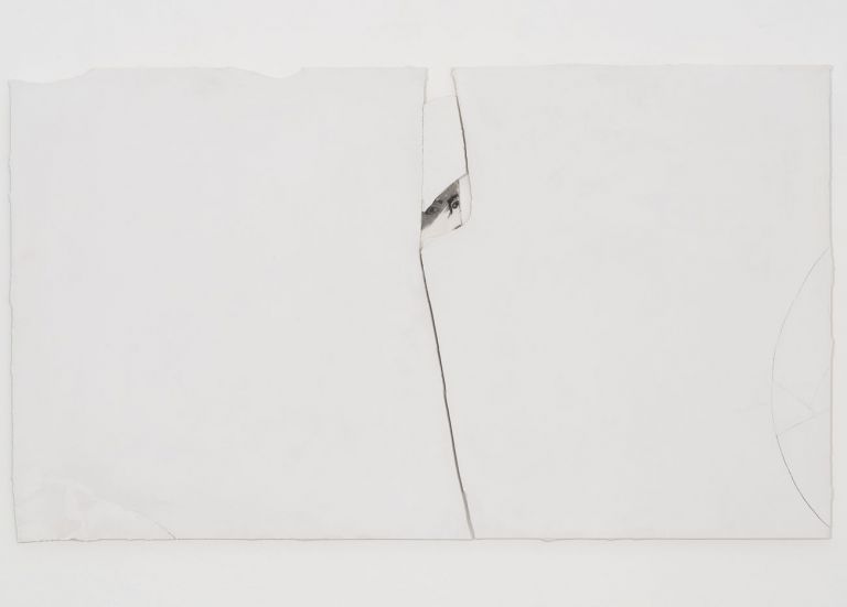 Franco Guerzoni, Iconoclasta, 1980, serigrafia su lastra di gesso, cm 58x101x2. Courtesy l'artista e Galleria Studio G7, Bologna. photo Alessandro Flamingo
