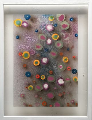Giacinto Occhionero, 903, 2021, pittura spray su duralar, 50x35 cm