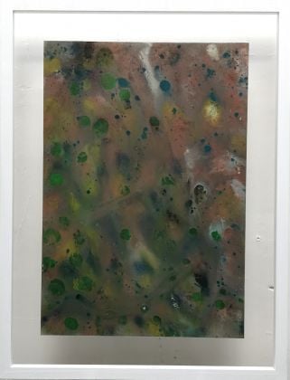 Giacinto Occhionero, ground 14, 2014, pittura spray su duralar, 50x35 cm