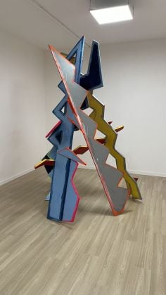 Gianfranco Notargiacomo, Takéte, 2013, smalto su tavole, 310x180 cm