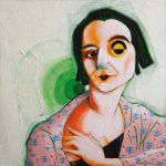 Giorgio Valentini, Sonia Delaunay, 2017, tecnica mista su compensato, cm 110x110