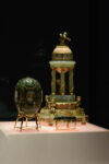 Installation shot of Faberge in London, Romance to Revolution at the V&A, from November 20 to May 8