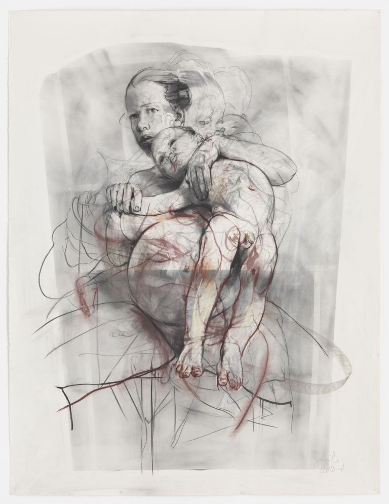 Jenny Saville, Study for Pentimenti III (sinopia), 2011 © Jenny Saville. Photo Mike Bruce. Collezione privata. Courtesy l'artista & Gagosian