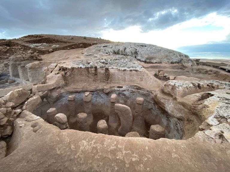 La sala dei riti di passaggio di Karahan Tepe, photo Giulia Giaume