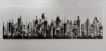 Luca Barcellona, Skyline, 2021, acrylic on canvas, 400x130 cm