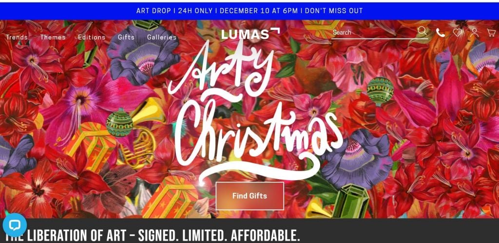 E-commerce per arte e design: ecco i siti dove comprare a Natale