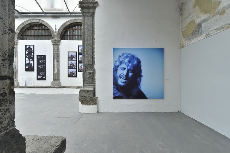 Pino Daniele Alive, La Mostra, installarion view at Made in Cloister, Napoli 2021 © Francesco Squeglia