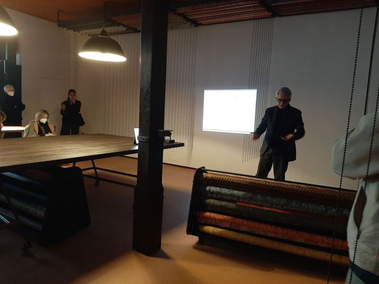 Presentazione del nuovo showroom Fortuny, Venezia 2021. Photo Arianna Testino