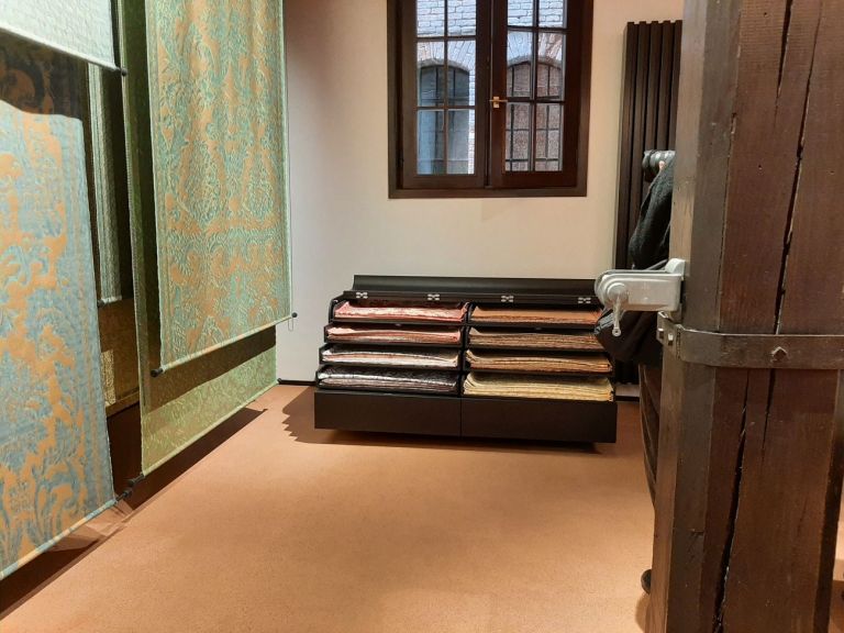 Presentazione del nuovo showroom Fortuny, Venezia 2021. Photo Arianna Testino