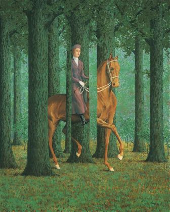 René Magritte, La firma in bianco, 1965. National Gallery of Art, Washington, Collection of Mr. and Mrs. Paul Mellon © René Magritte, VEGAP, Madrid, 2021