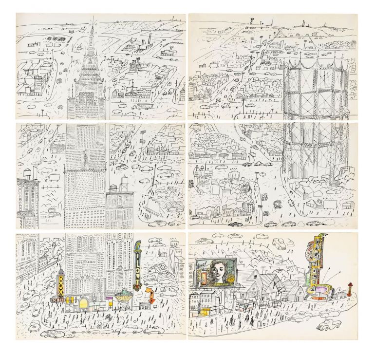 Saul Steinberg, Senza titolo, 1949-54, inchiostro e matita su carta. The Saul Steinberg Foundation, New York © The Saul Steinberg Foundation/Artists Rights Society (ARS) New York
