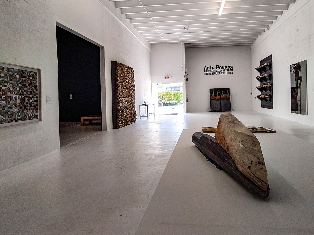 Veduta dell’installazione Arte Povera a The Margulies Collection at the Warehouse. Photo Maurita Cardone