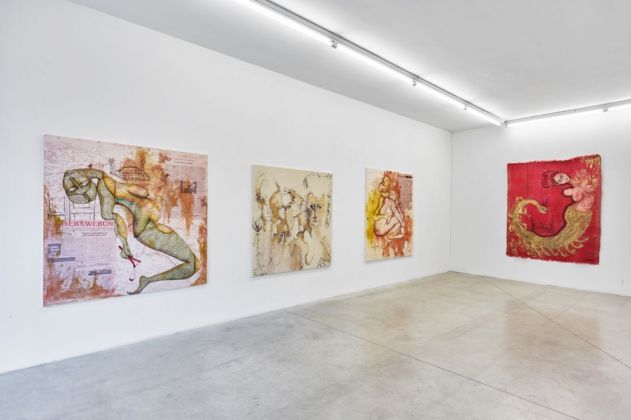 Zehra Dogan. Prigione N. 5. Exhibition view at Prometeo Gallery, Milano 2021