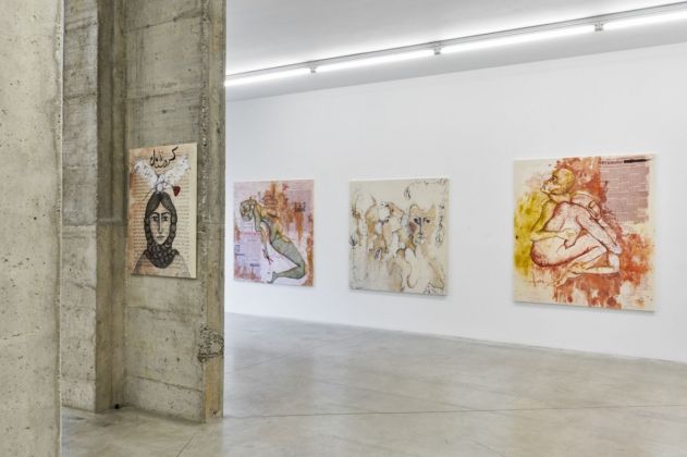 Zehra Dogan. Prigione N. 5. Exhibition view at Prometeo Gallery, Milano 2021