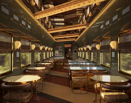 ©Rendering Orient Express La Dolce Vita by Dimorestudio - Restaurant