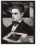 Alberto Martini, autoritratto_china su carta_firma in basso a destra_AM Alberto Martini_1905_Collezione ex Tischer_Biblio Lorandi 1984, tavola p.44 41.2x32