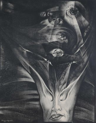 Alberto Martini, Follia, 1914, litografia cm 57x44.5