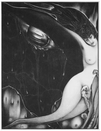 Alberto Martini, Lacrime d’amore, 1915, Litografia, cm 36x27.1