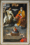 Guido Reni, Trinità con la Madonna di Loreto e il committente cardinale Antonio Maria Gallo, 1603-1604, olio su tela 187,6 x 312 cm, Osimo, Parrocchia Santissima Trinità, © Matteo Natalucci