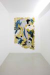 Bea Bonafini, My soul losing itself in other souls, 2020, oil on mixed carpet inlay, 200x125 cm. Installation view at Renata Fabbri, Milano 2021. Photo Andrea Fanelli