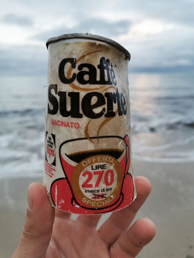 Caffè suerte 270 lire datato tra il 1967-1969