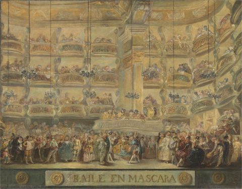 Exposición “Luis Paret y Alcázar (1746-1799)” Baile en máscara Luis Paret y Alcázar Óleo sobre tabla. 40 x 51 cm Hacia 1767 Madrid, Museo Nacional del Prado