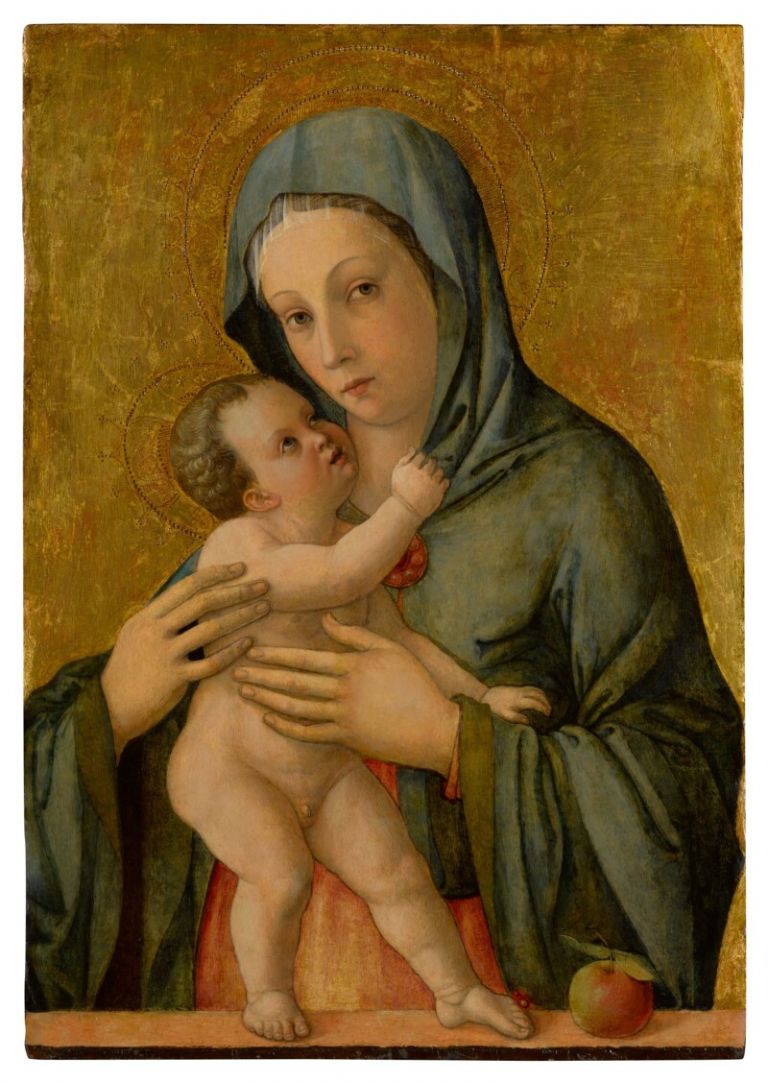 Giovanni Bellini, The Madonna and Child at a Ledge with an Apple The Philips Madonna. Courtesy of Sotheby’s