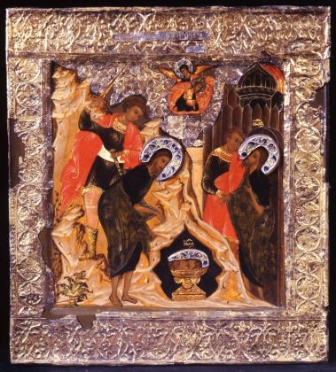 Icona Decollazione di san Giovanni Battista Bottega moscovita, 1590 1610, Courtesy Uffizi