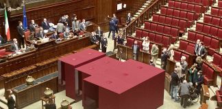 Le cabine elettorali per l’elezione del Presidente della Repubblica