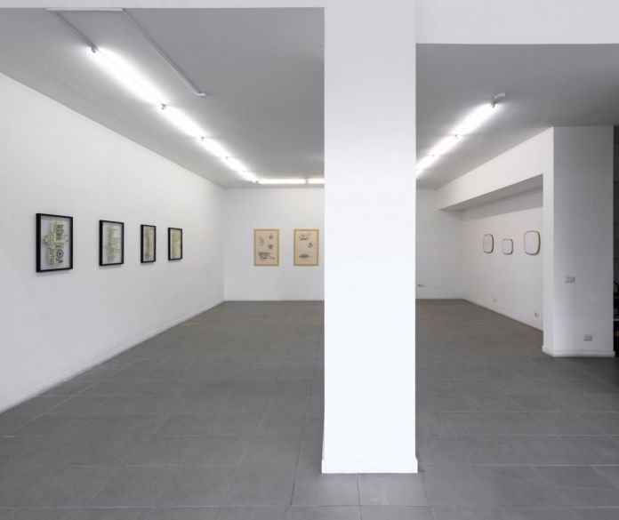 Mariana Ferratto, Inciampi, 2021, veduta della mostra presso The Gallery Apart Roma (piano terra), courtesy The Gallery Apart Roma, foto di Giorgio Benni