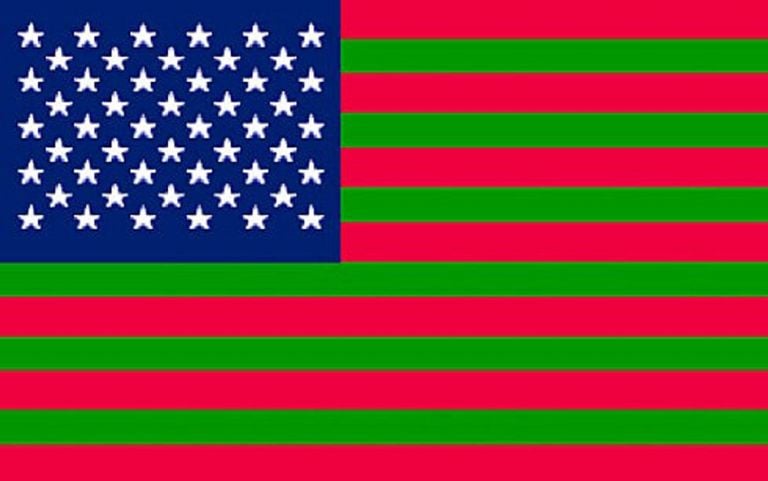 Mark Napier, net.flag, 2002. Solomon R. Guggenheim Museum, New York © Mark Napier