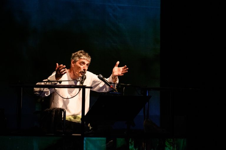 Max Mazzotta in Vite di Ginius © Campania Teatro Festival – Ag. Cubo – photo Guglielmo Verrienti