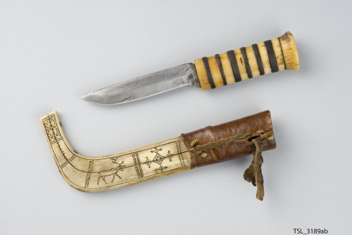 Niibi (coltello). Gárasavvon, Svezia, 1900 ca. Photo credits The Arctic University Museum of Norway