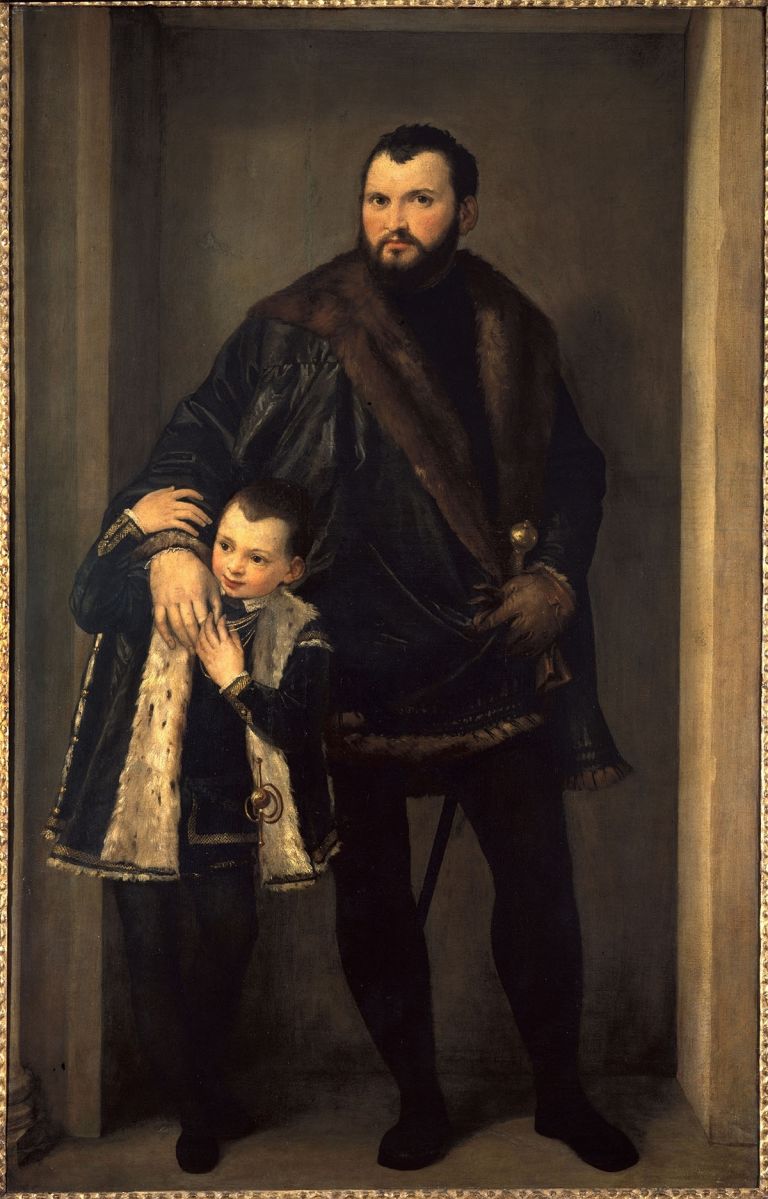 Paolo Veronese, Ritratto di Iseppo Porto con suo figlio Leonida, 1552. Gallerie degli Uffizi, Collezione Contini Bonacossi, Firenze