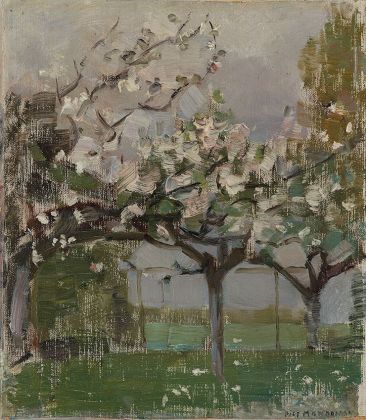 Piet Mondrian Alberi in fiore, 1902-05 o 1916-18, olio su tela su cartoncino. Kunstmuseum Den Haag