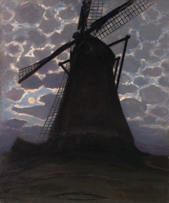 Piet Mondrian Mulino a vento di sera, 1917, olio su tela. Kunstmuseum Den Haag