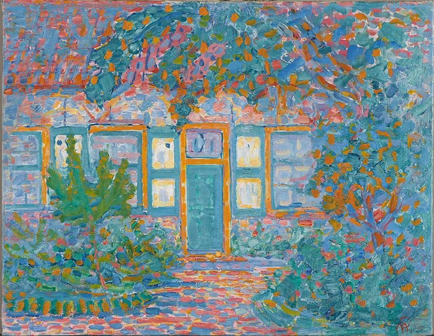 Piet Mondrian Piccola casa al sole, 1909, olio su tela. Kunstmuseum Den Haag