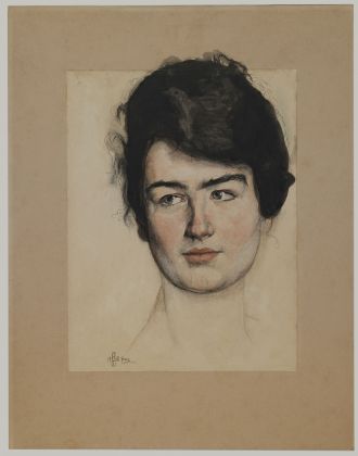 Renato Tomassi, RItratto di Nadia Bretschneider Tomassi, 1918. Courtesy Galleria Carlo Virgilio