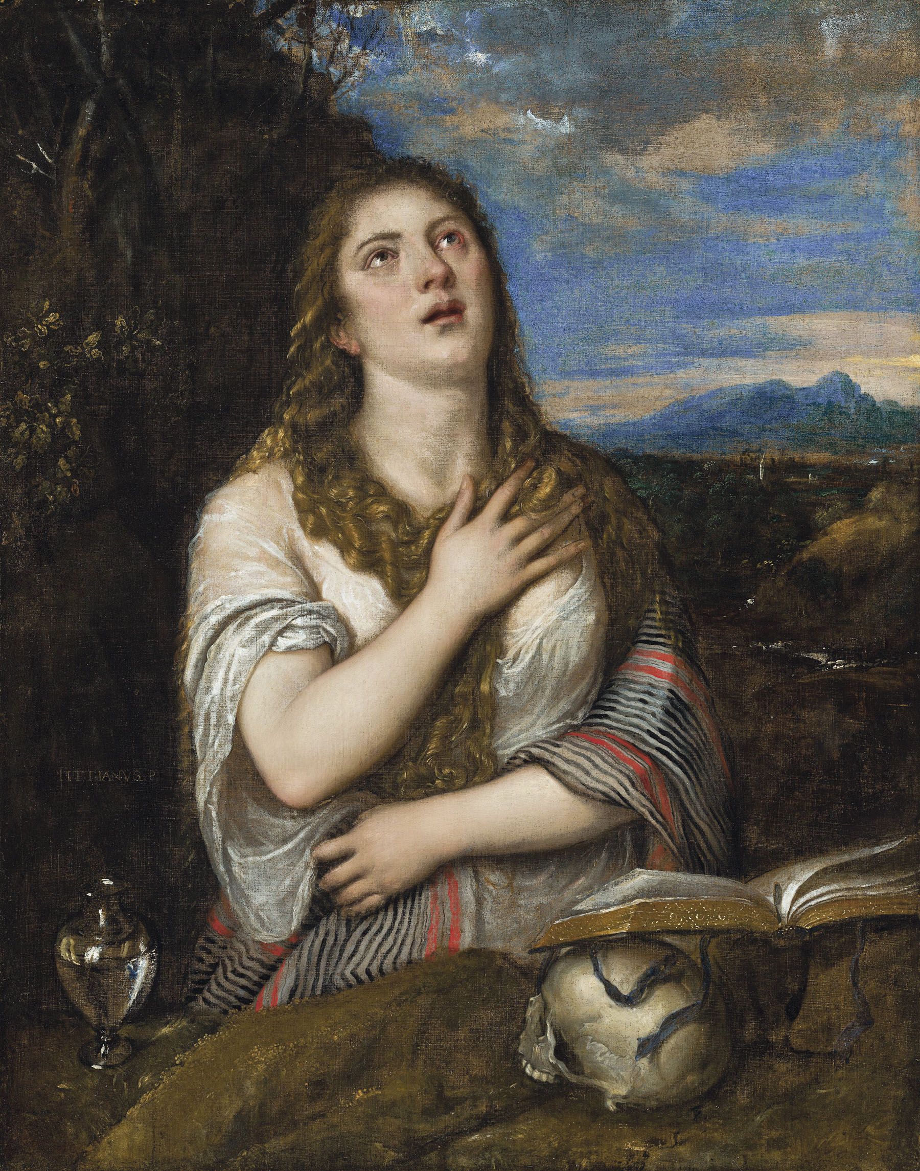 Tiziano Vecellio, Maddalena penitente, 1558 63 ca., olio su tela, 122x96 cm