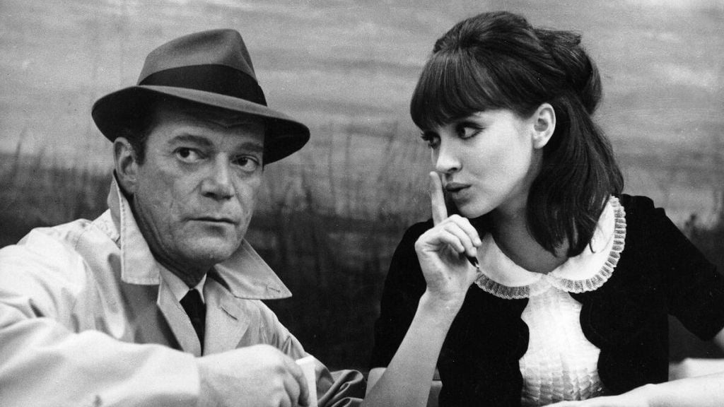 Un fotogramma da Alphaville (1965) di Jean-Luc Godard