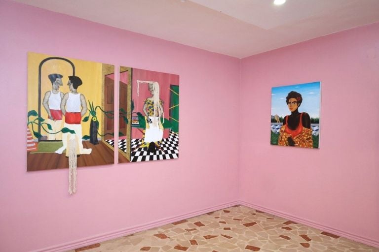 Unusual Suspects Exhibition 2021, installation view, Lagos, AAF Space. Courtesy African Artists' Foundation