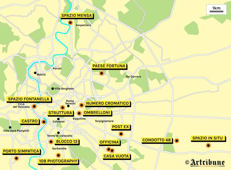 Gli spazi d’arte indipendenti di Roma: la mappa