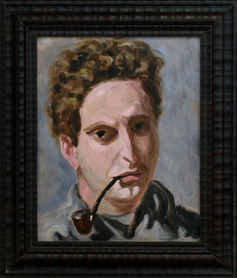 Carlo Levi, Autoritratto con pipa, 1940, olio su tela, cm 40 x 32. Fondazione Carlo Levi (in comodato al Comune di Alassio)