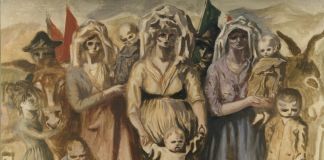 Carlo Levi, Contadine rivoluzionarie, 1951, olio su tela, cm 73 x 100,5. Fondazione Carlo Levi, Roma